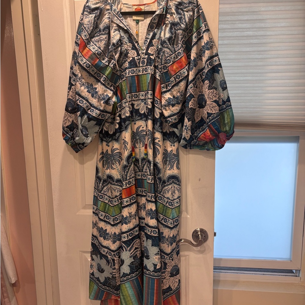 Farm Rio Multicolor Floral Dress NWT medium - Picture 3 of 8